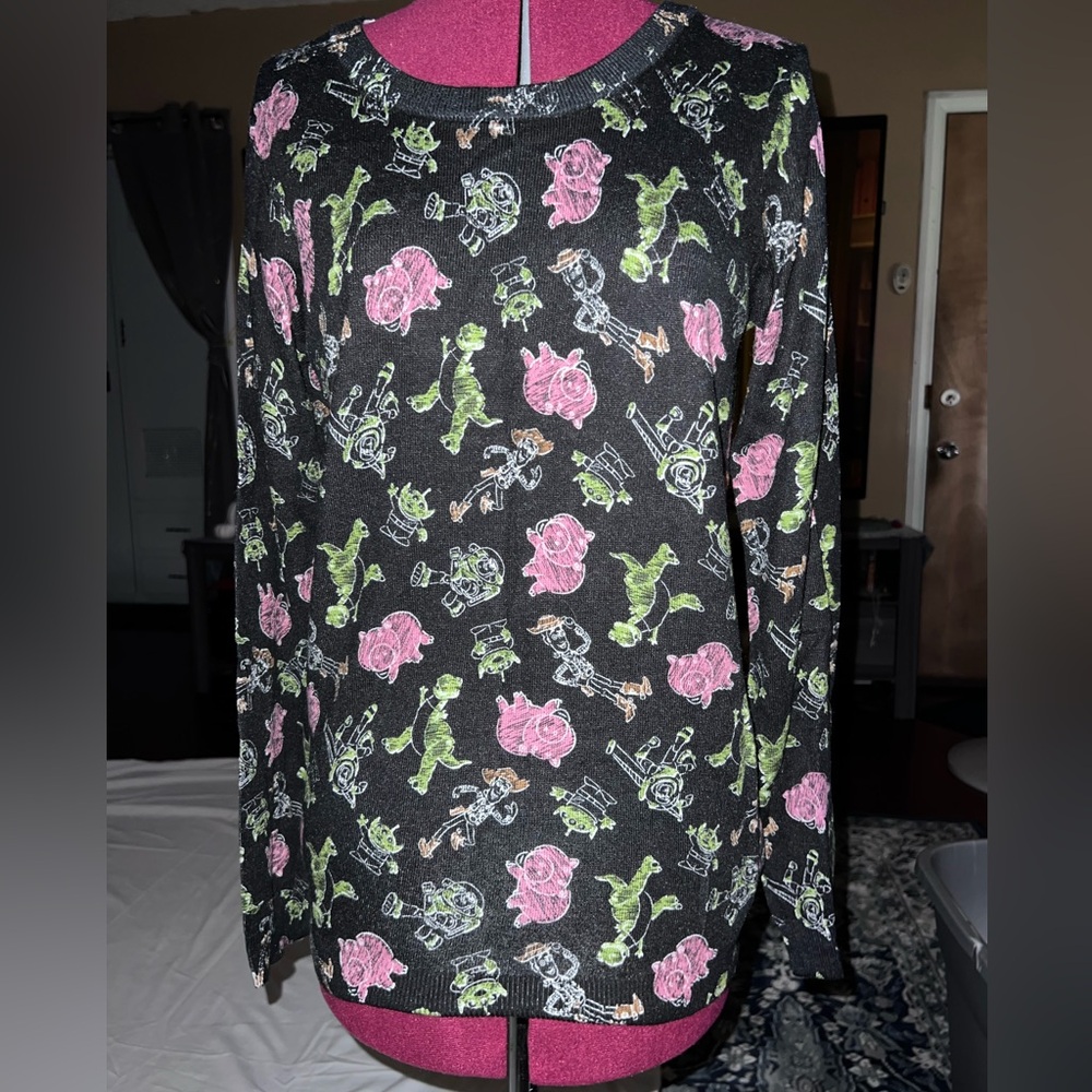 NWT Disney Toy Story AOP Long Sleeve Pullover